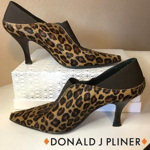 DONALD J PLINER Congo Hair Stiletto Chelsea Boots 🐆🐆